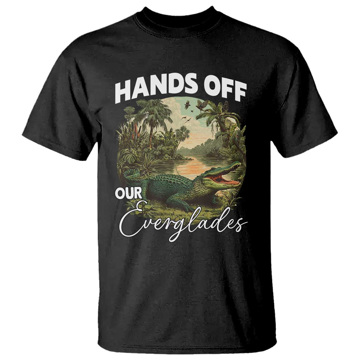 hands-off-our-everglades-t-shirt-vintage-alligator-swamp