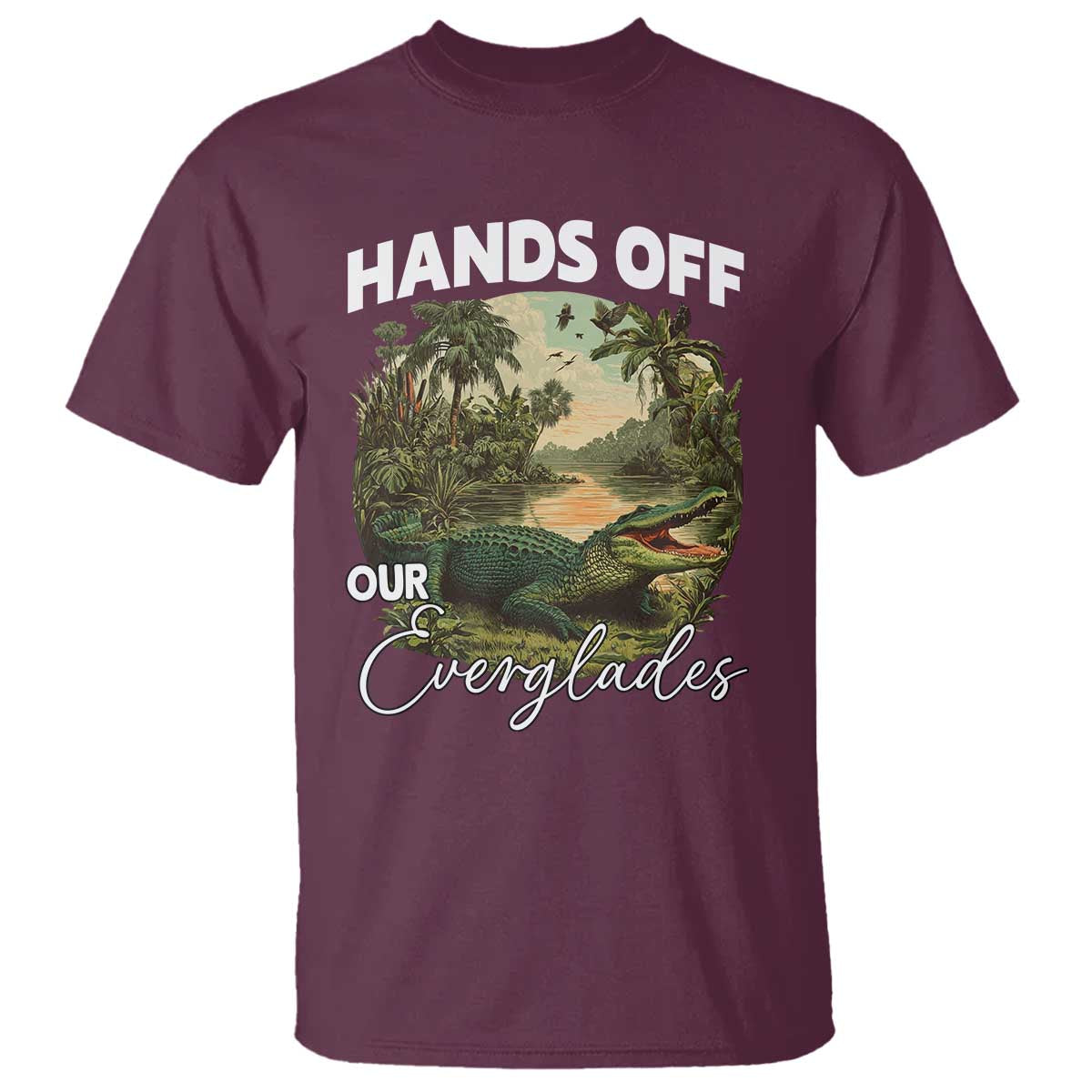 hands-off-our-everglades-t-shirt-vintage-alligator-swamp