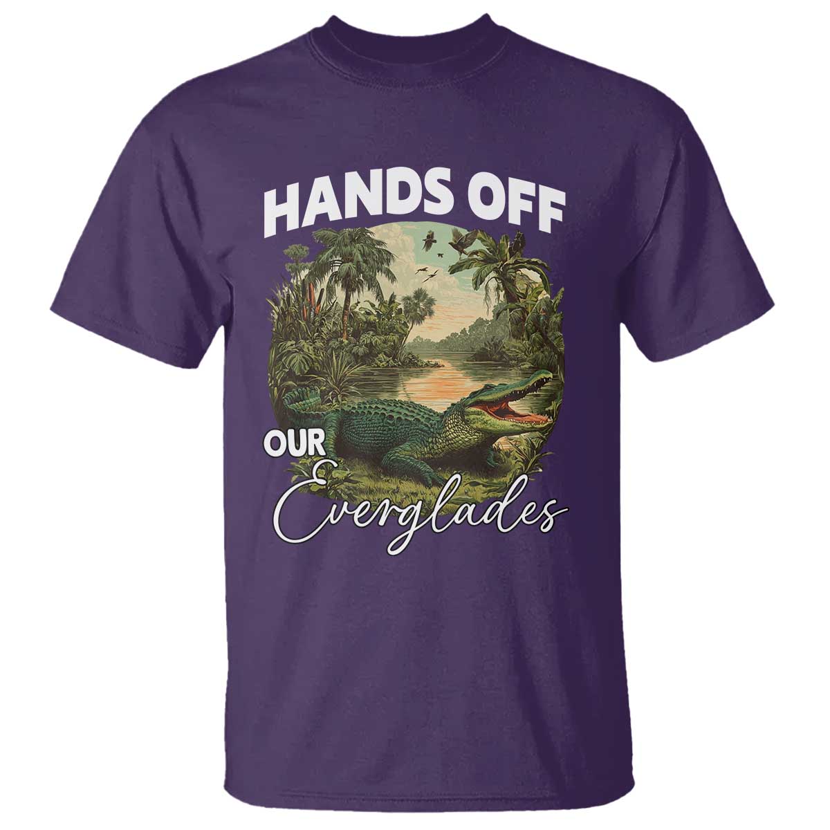 hands-off-our-everglades-t-shirt-vintage-alligator-swamp