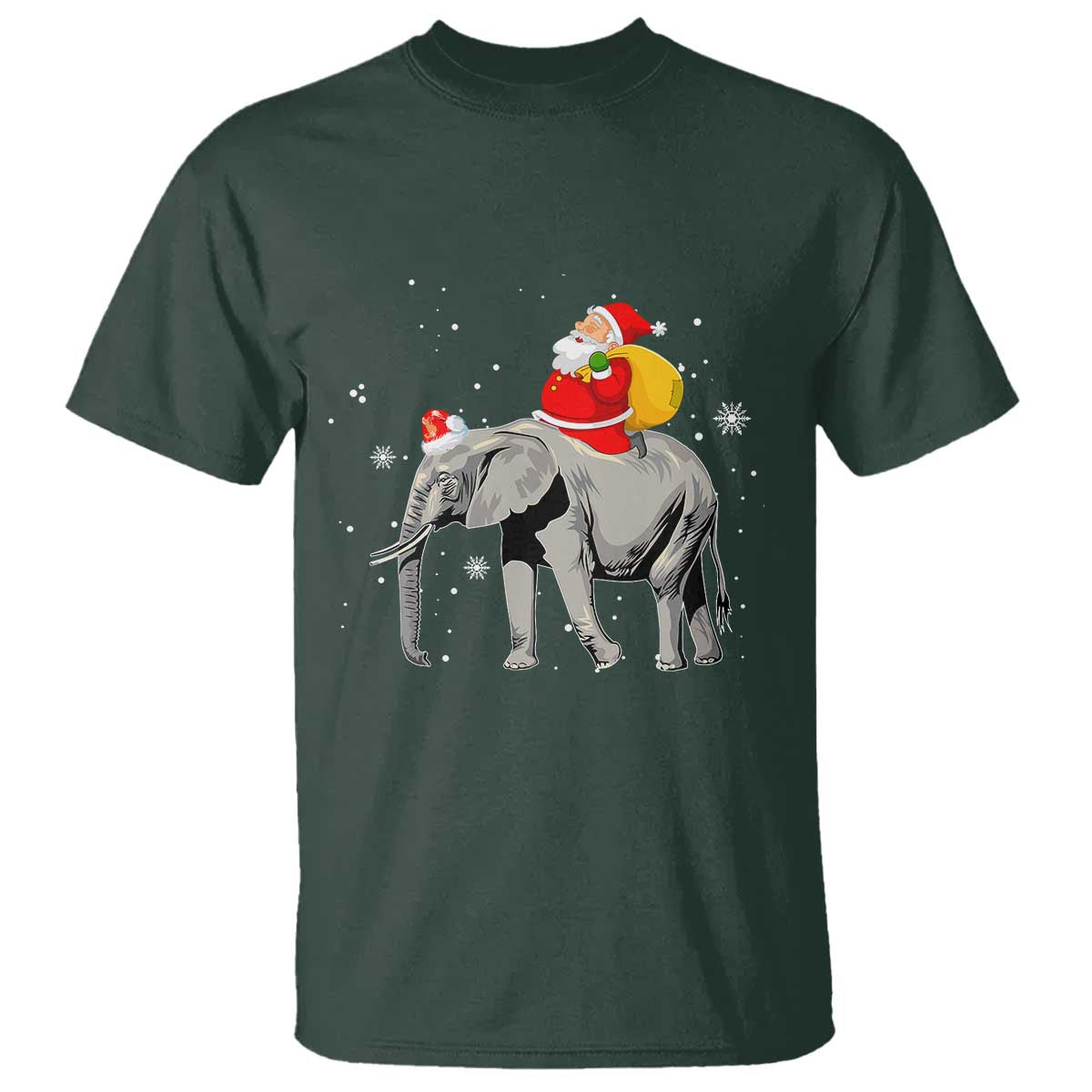 christmas-santa-riding-elephant-t-shirt-xmas-tree-light-funny-festive