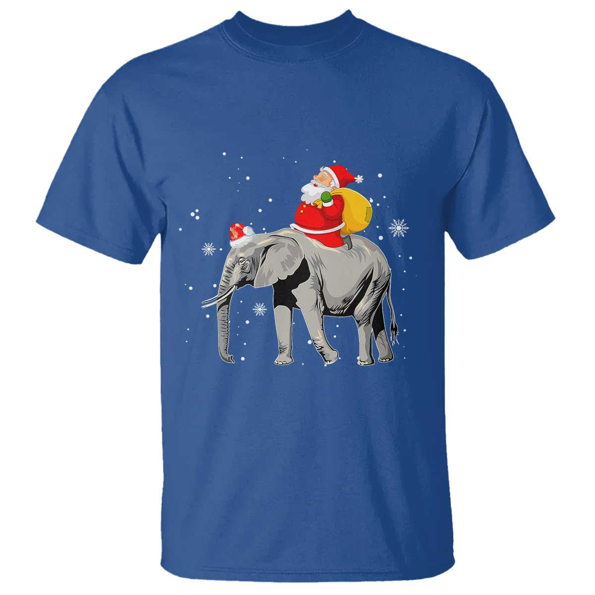 christmas-santa-riding-elephant-t-shirt-xmas-tree-light-funny-festive