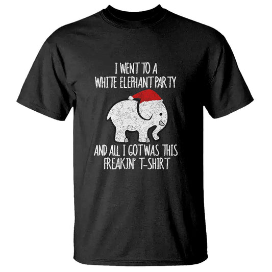 funny-white-elephant-christmas-t-shirt-i-went-to-a-white-party-and-got-this-gift-exchange
