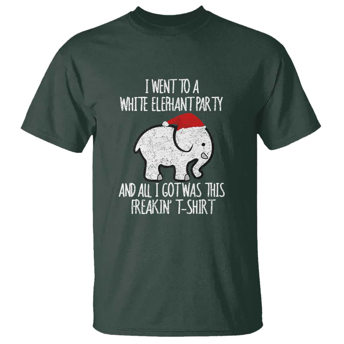 funny-white-elephant-christmas-t-shirt-i-went-to-a-white-party-and-got-this-gift-exchange