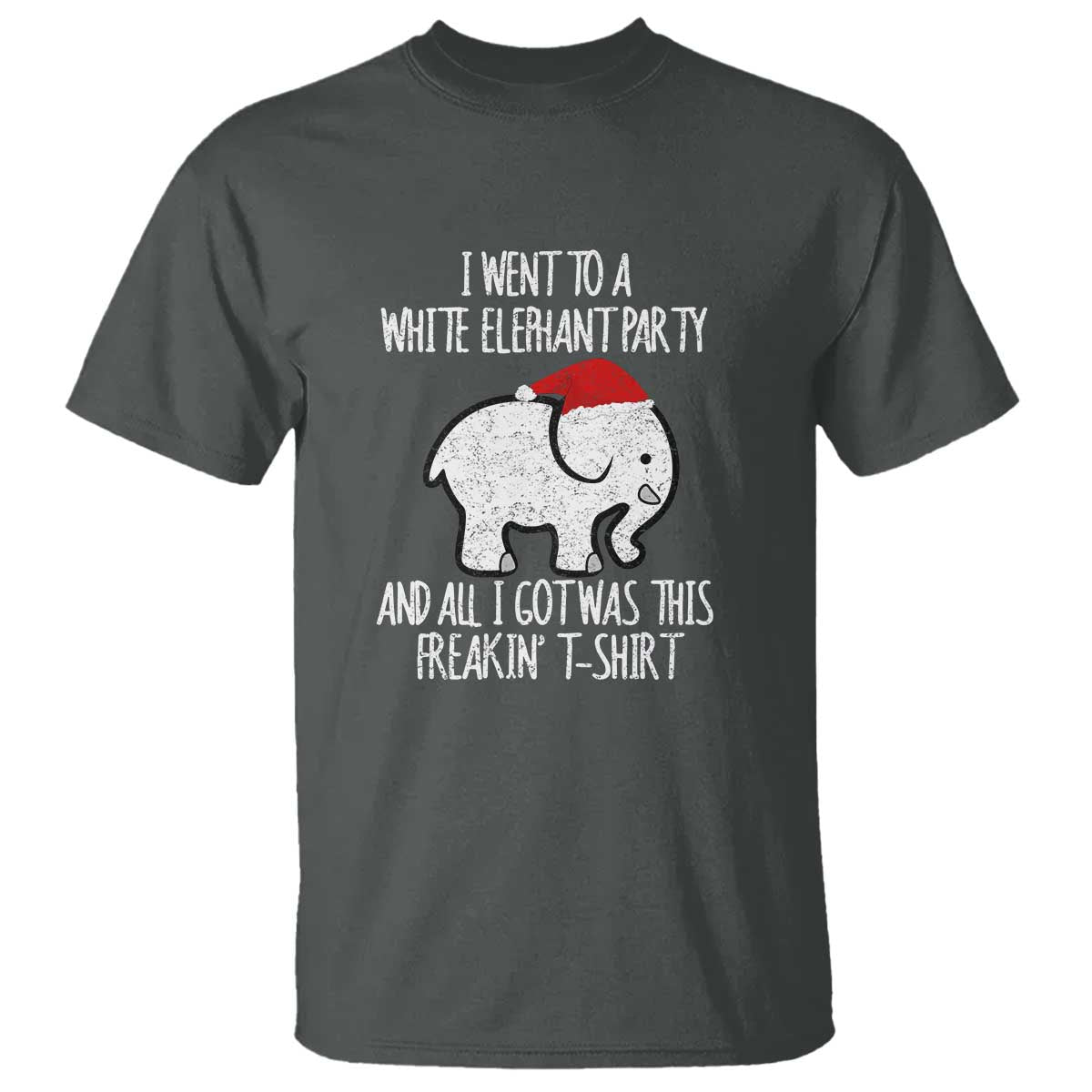 funny-white-elephant-christmas-t-shirt-i-went-to-a-white-party-and-got-this-gift-exchange