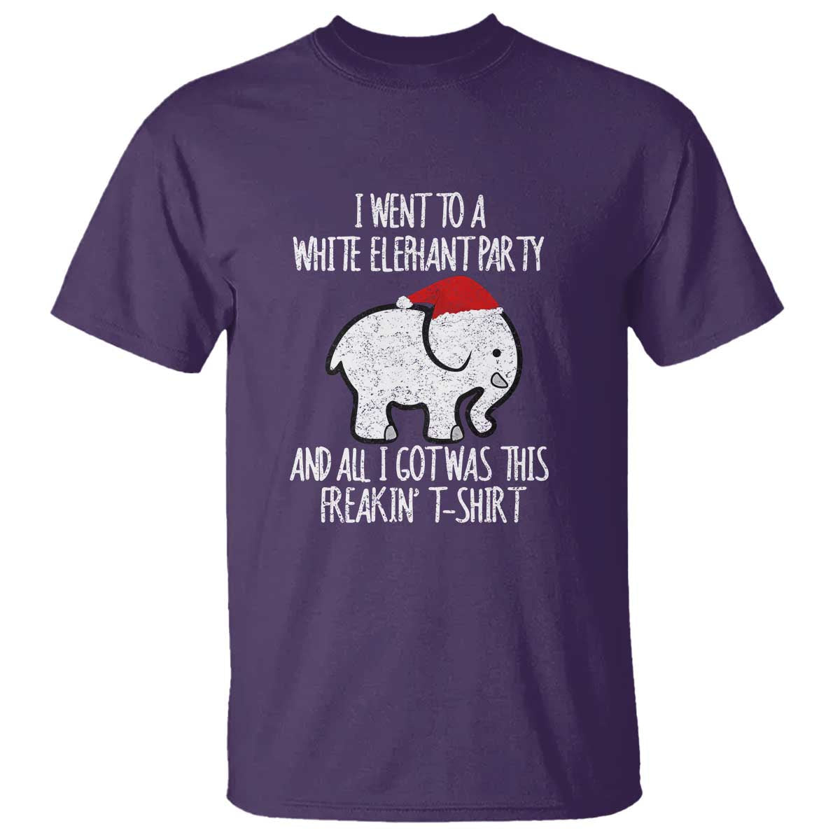 funny-white-elephant-christmas-t-shirt-i-went-to-a-white-party-and-got-this-gift-exchange