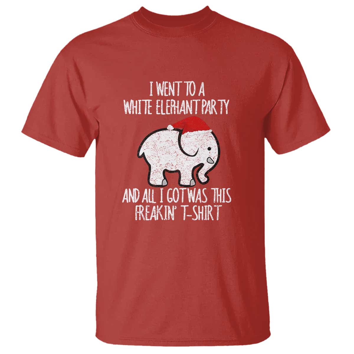 funny-white-elephant-christmas-t-shirt-i-went-to-a-white-party-and-got-this-gift-exchange