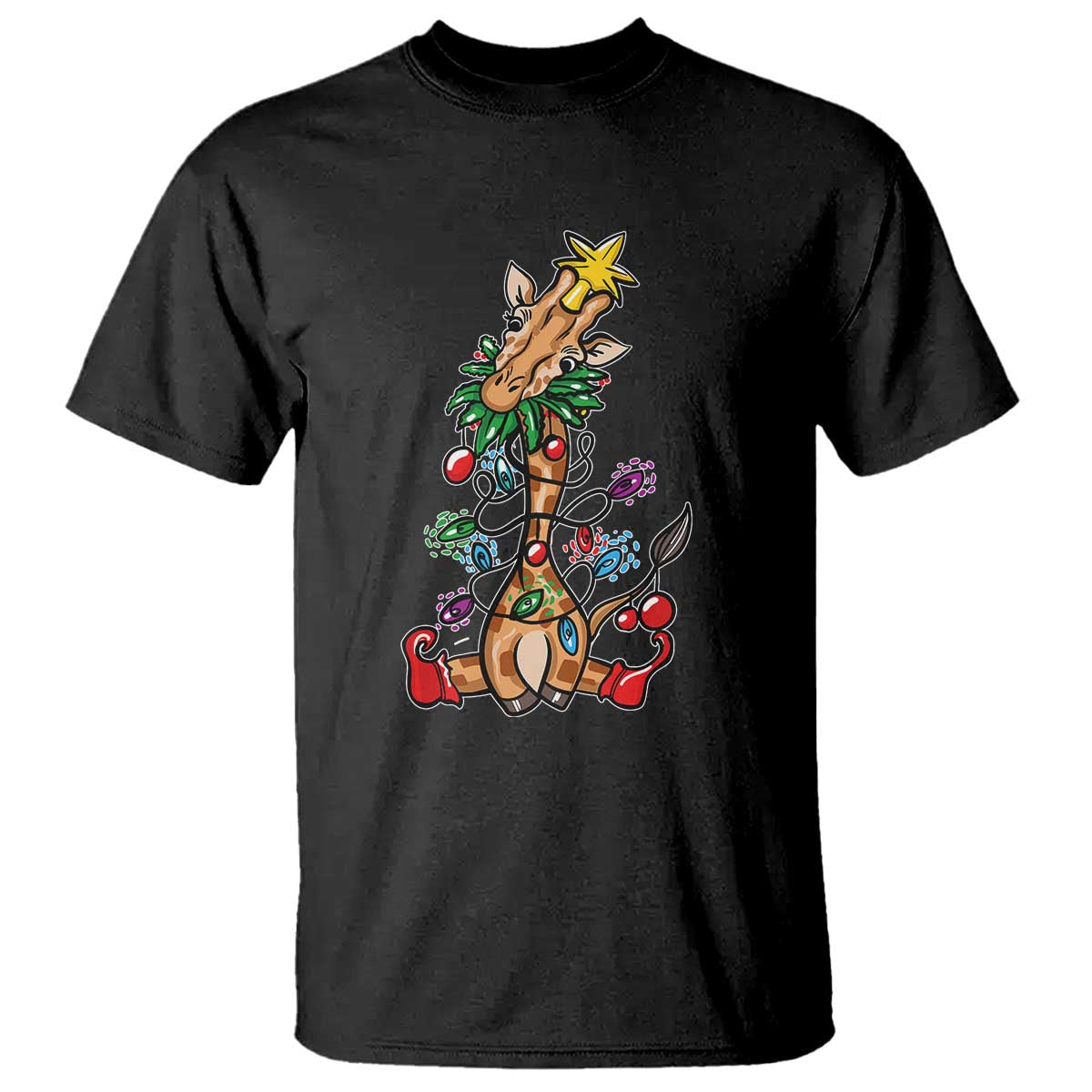 giraffe-christmas-tree-t-shirt-funny-xmas-giraffes-lover-gift