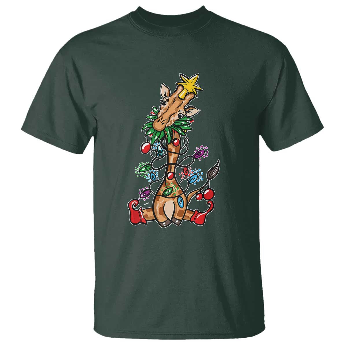 giraffe-christmas-tree-t-shirt-funny-xmas-giraffes-lover-gift
