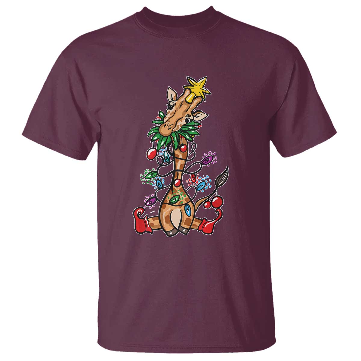 giraffe-christmas-tree-t-shirt-funny-xmas-giraffes-lover-gift