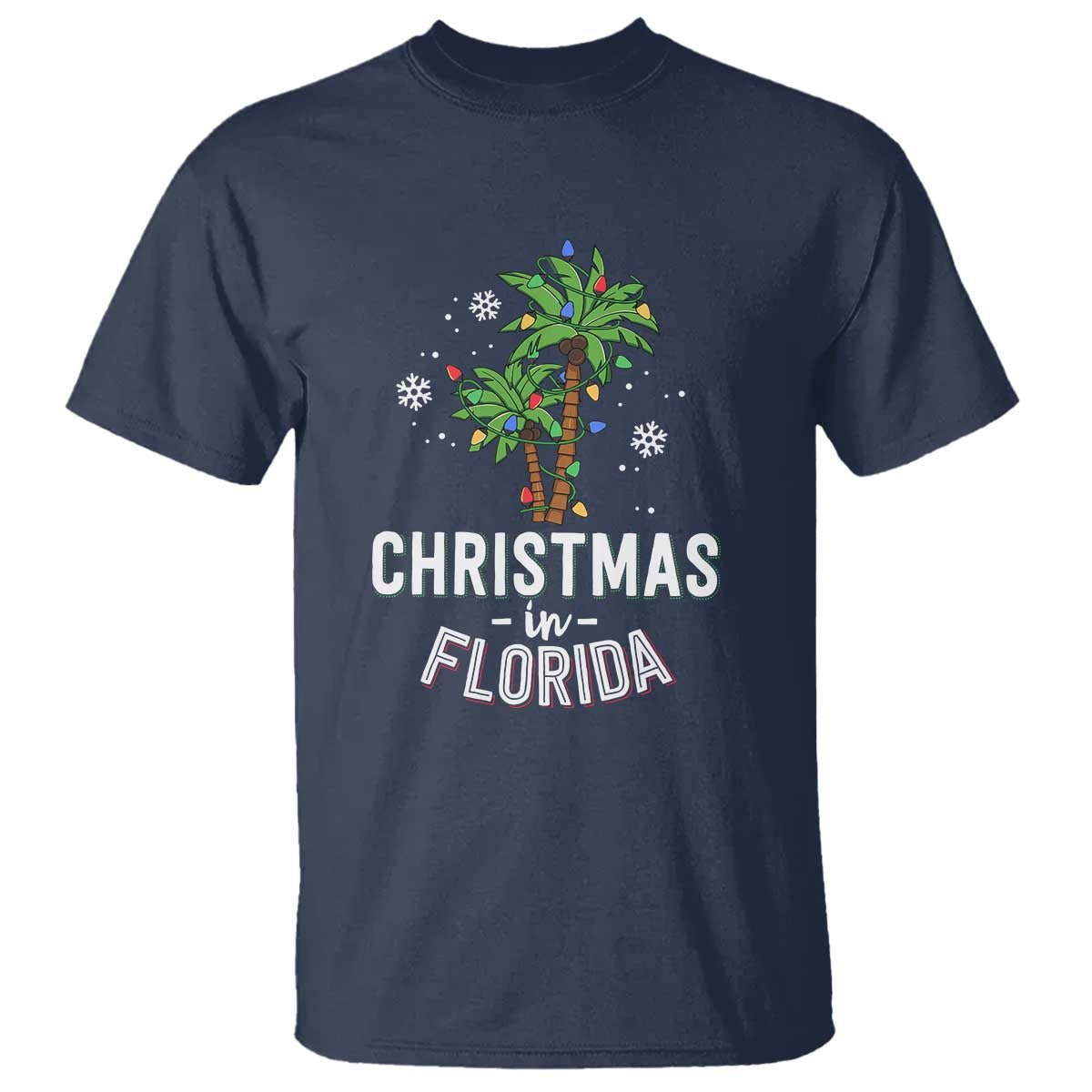 christmas-in-florida-t-shirt-deck-the-palm-trees-xmas-matching-family-vacation