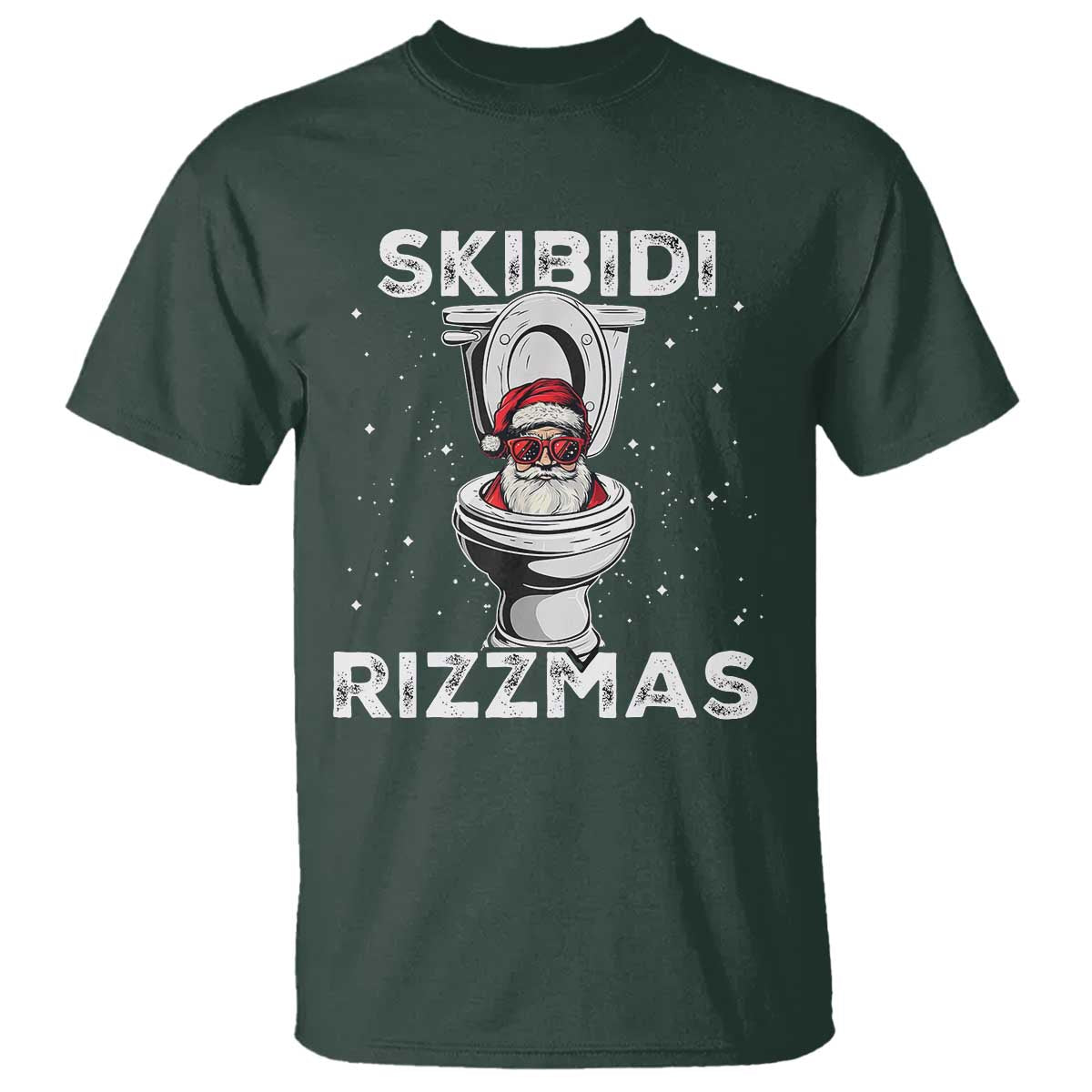 funny-santa-rizz-christmas-t-shirt-skibiti-toilet-rizzmas
