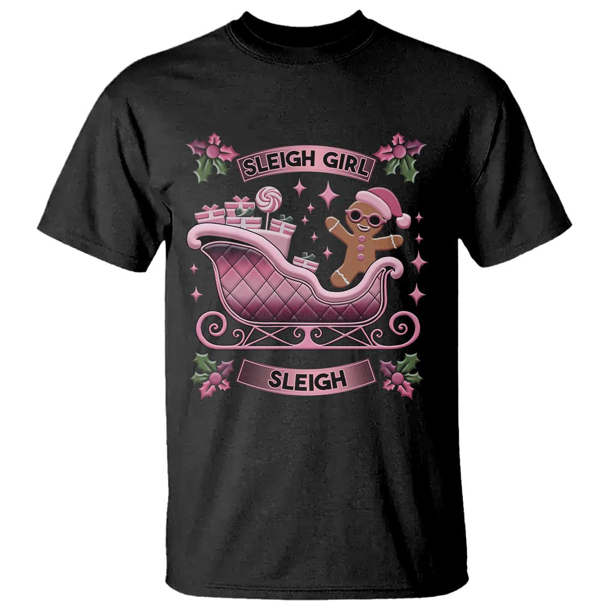 groovy-pink-christmas-gingerbrad-t-shirt-sleigh-girl-sleigh-festive-xmas-holiday-girls