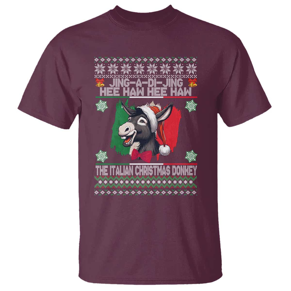 italian-christmas-donkey-t-shirt-funny-jing-a-di-jing-hee-haw-italy-flag