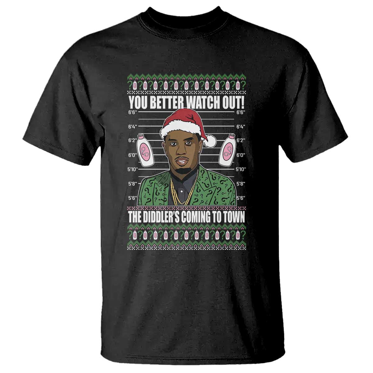 funny-christmas-sarcastic-diddy-t-shirt-you-better-watch-out-the-diddler-coming-to-town