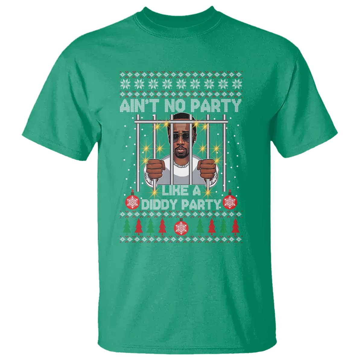 funny-christmas-sarcastic-diddy-t-shirt-aint-no-party-like-a-diddy-party