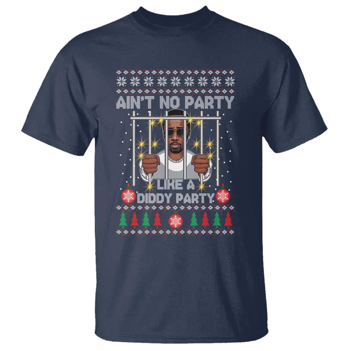 funny-christmas-sarcastic-diddy-t-shirt-aint-no-party-like-a-diddy-party