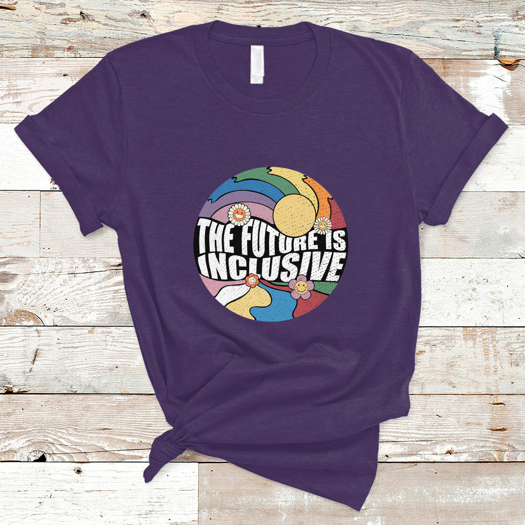 the-future-is-inclusive-lgbt-gay-pride-month-retro-groovy-t-shirt
