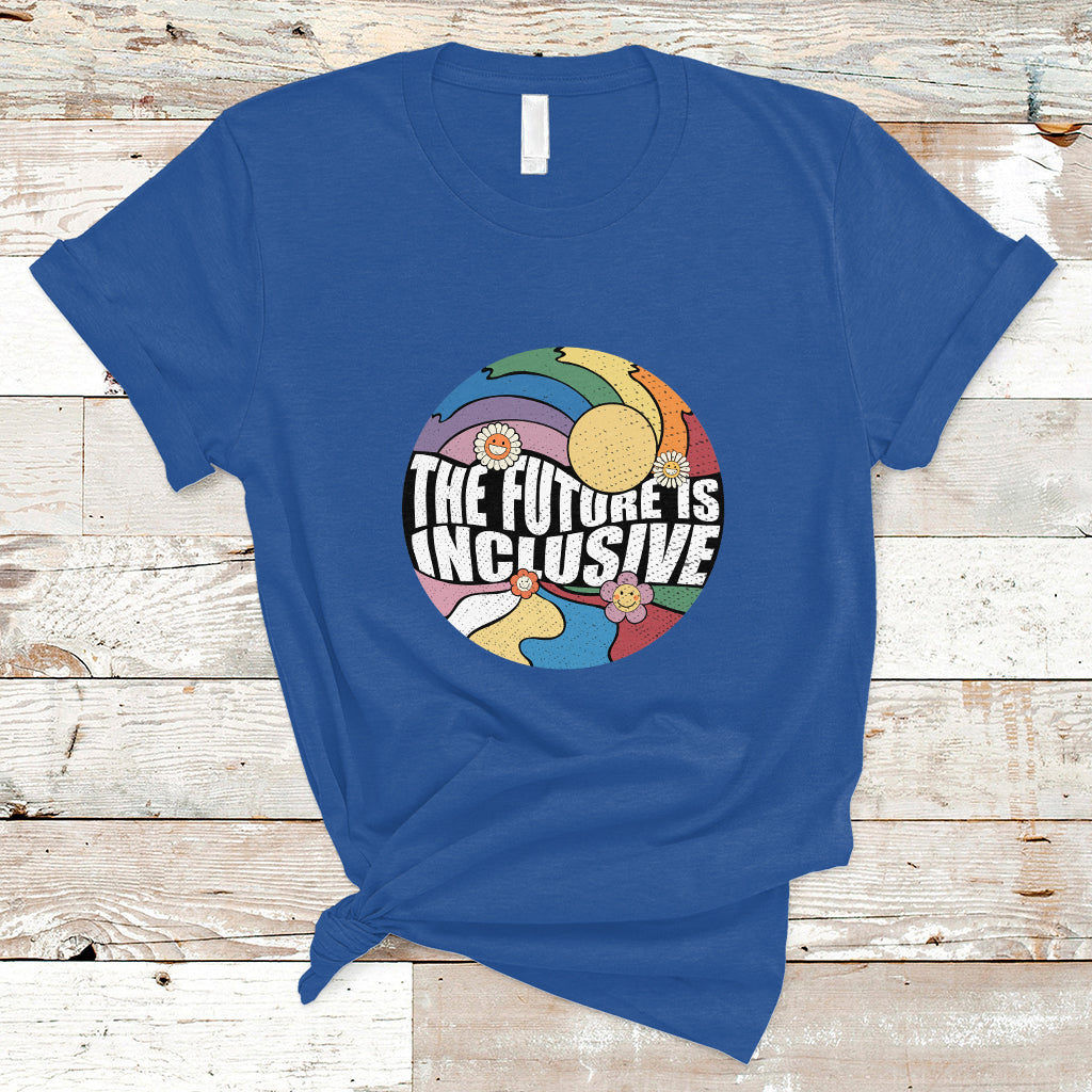 the-future-is-inclusive-lgbt-gay-pride-month-retro-groovy-t-shirt