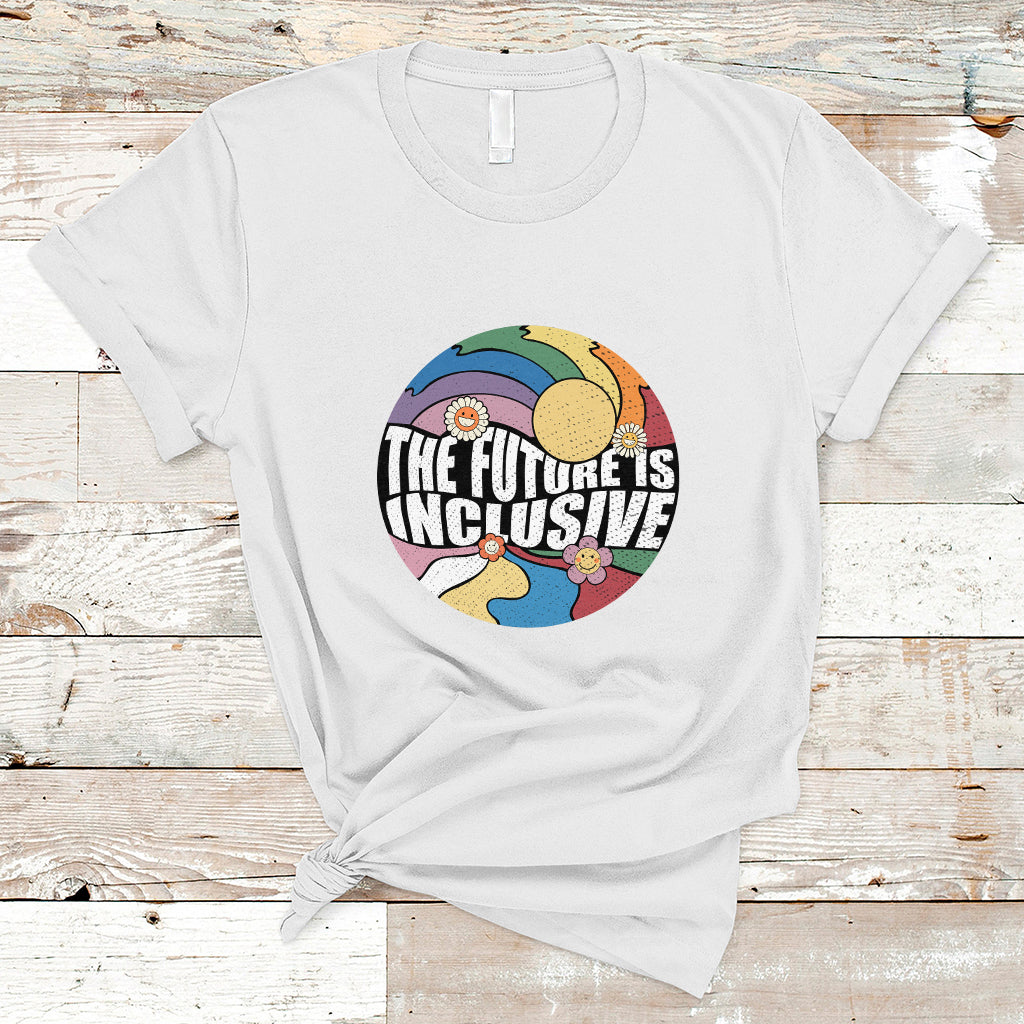 the-future-is-inclusive-lgbt-gay-pride-month-retro-groovy-t-shirt