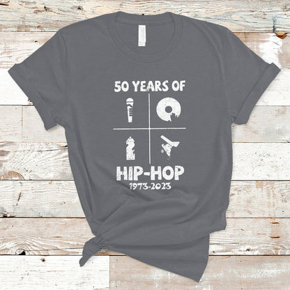 50-years-old-50th-anniversary-of-hip-hop-elements-of-hip-hop-t-shirt