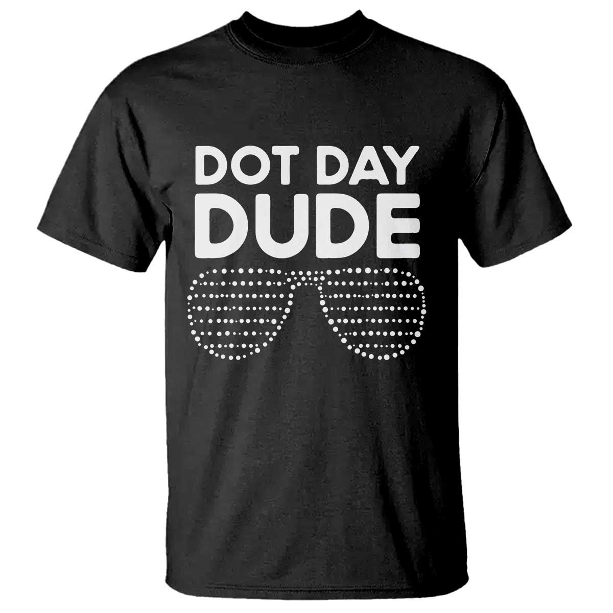 dot-day-dude-t-shirt-simple-cool-glasses-dots