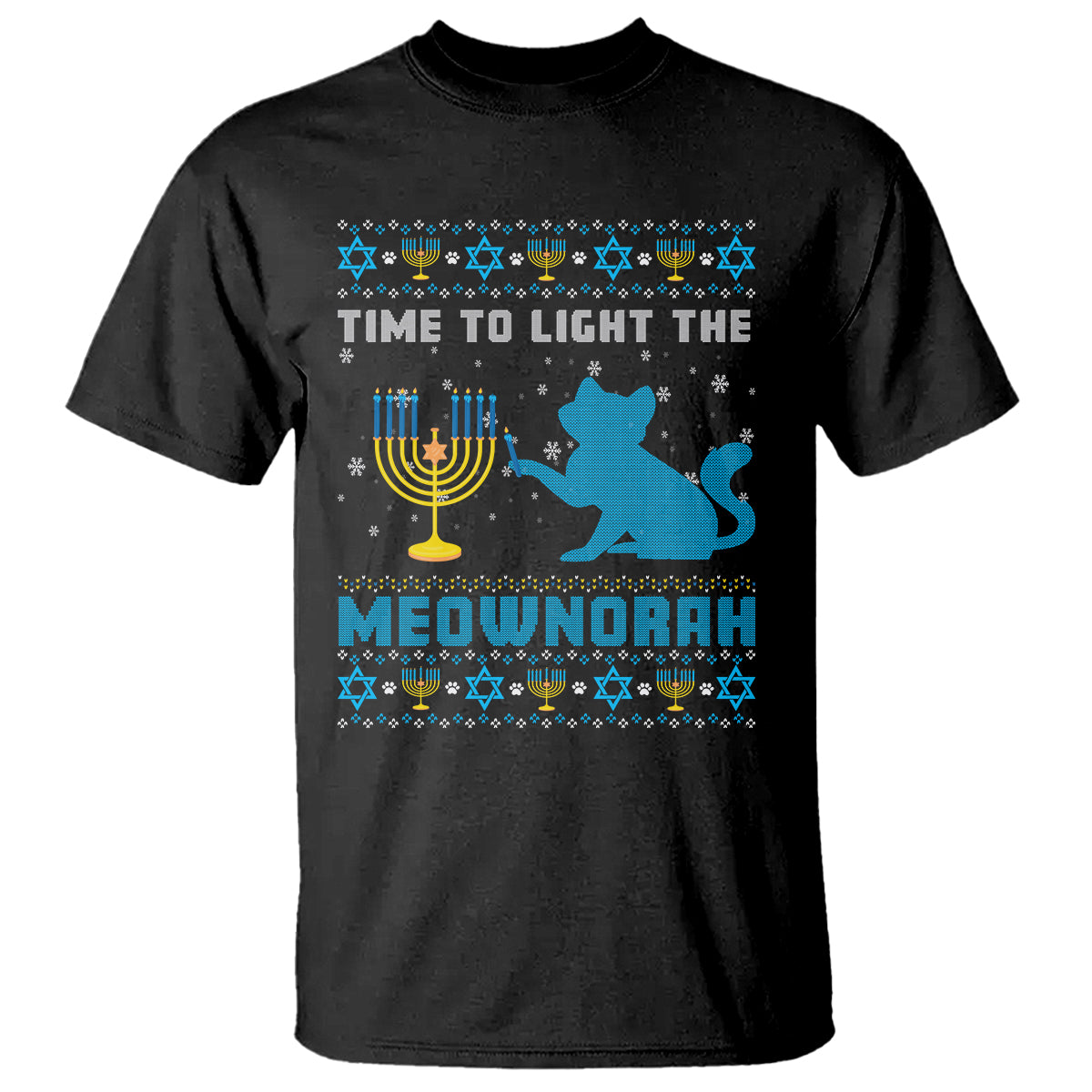 hanukkah-cat-t-shirt-light-the-meownorah-jewish-hanukkah-cat-menorah-chanukah