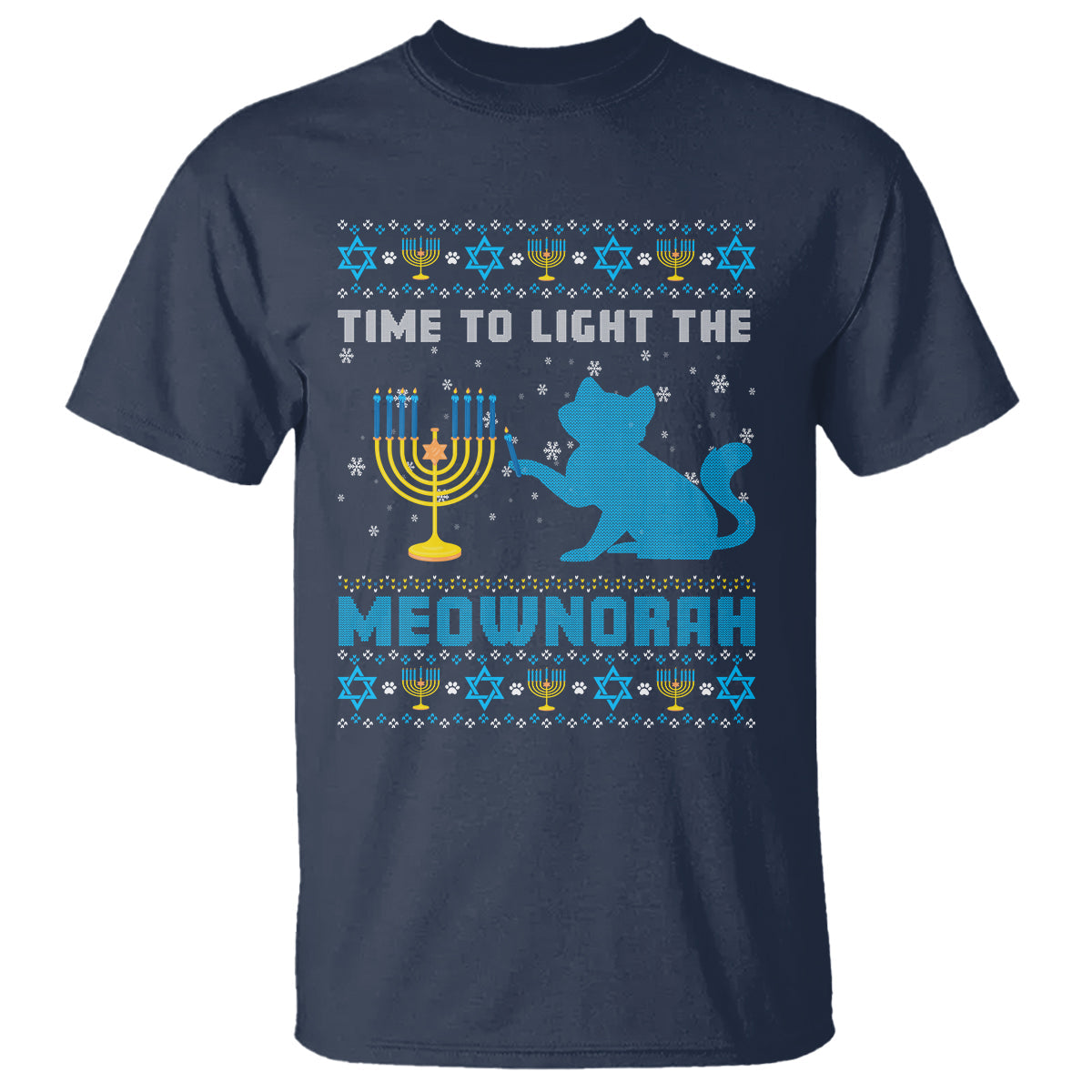 hanukkah-cat-t-shirt-light-the-meownorah-jewish-hanukkah-cat-menorah-chanukah