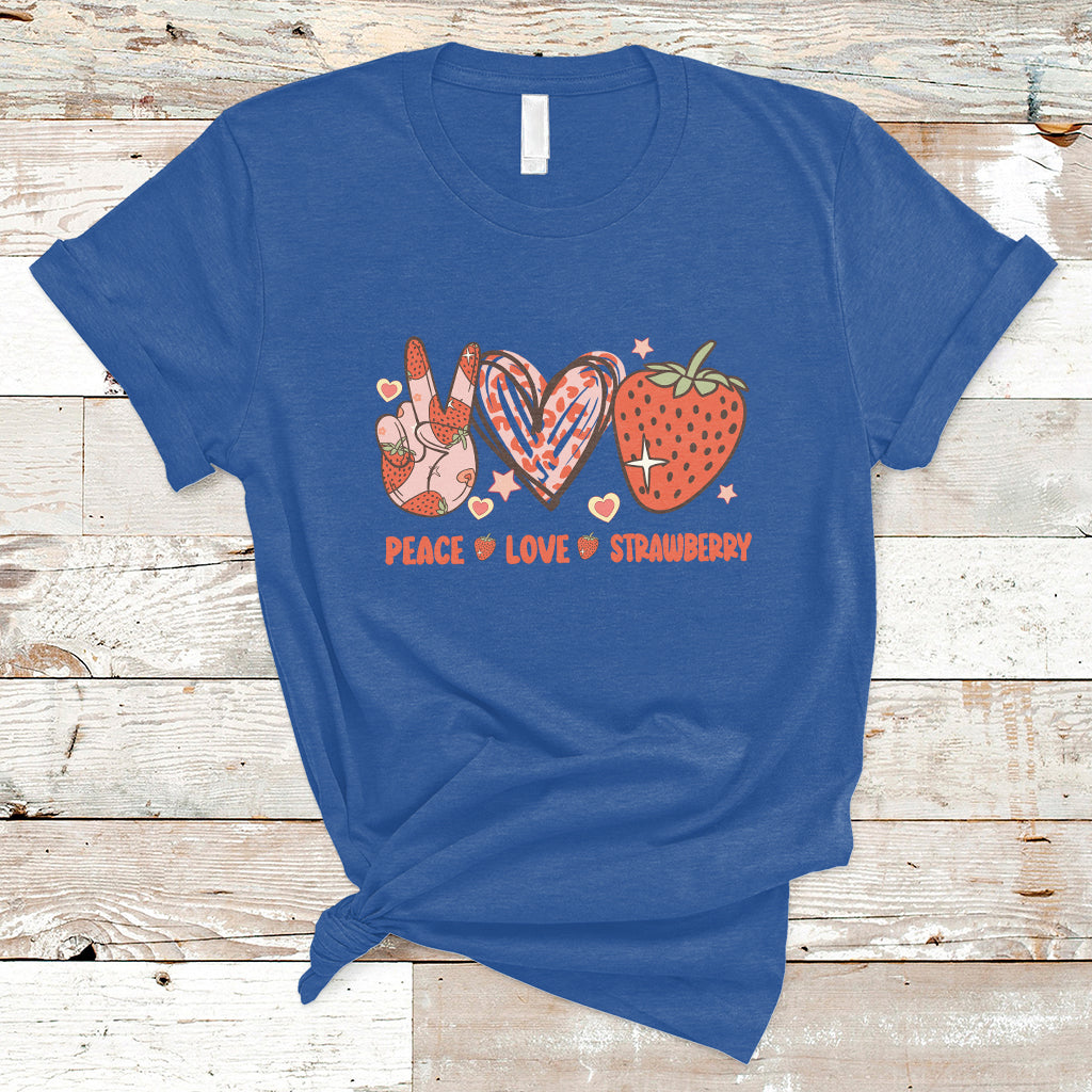 peace-love-strawberry-cute-strawberry-festival-fruit-lover-t-shirt-strawberry-shirt-spring-season-shirt-t-shirt-ts02