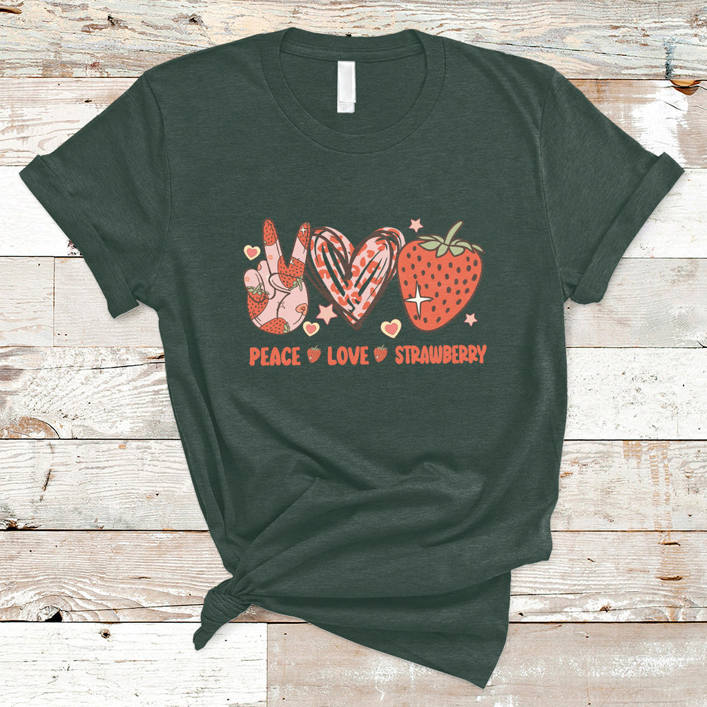 peace-love-strawberry-cute-strawberry-festival-fruit-lover-t-shirt-strawberry-shirt-spring-season-shirt-t-shirt-ts02