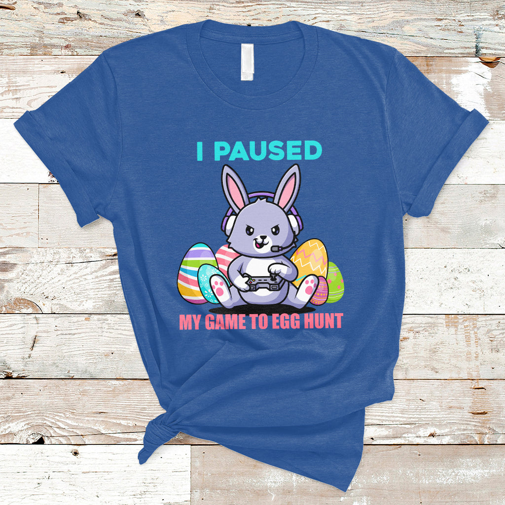 i-paused-my-game-to-egg-hunt-funny-easter-gamer-boys-kids-t-shirt-ts02