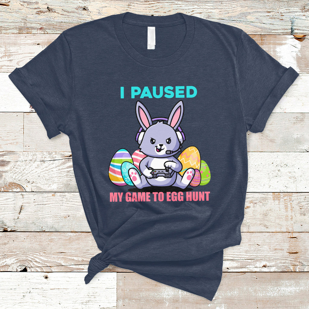 i-paused-my-game-to-egg-hunt-funny-easter-gamer-boys-kids-t-shirt-ts02