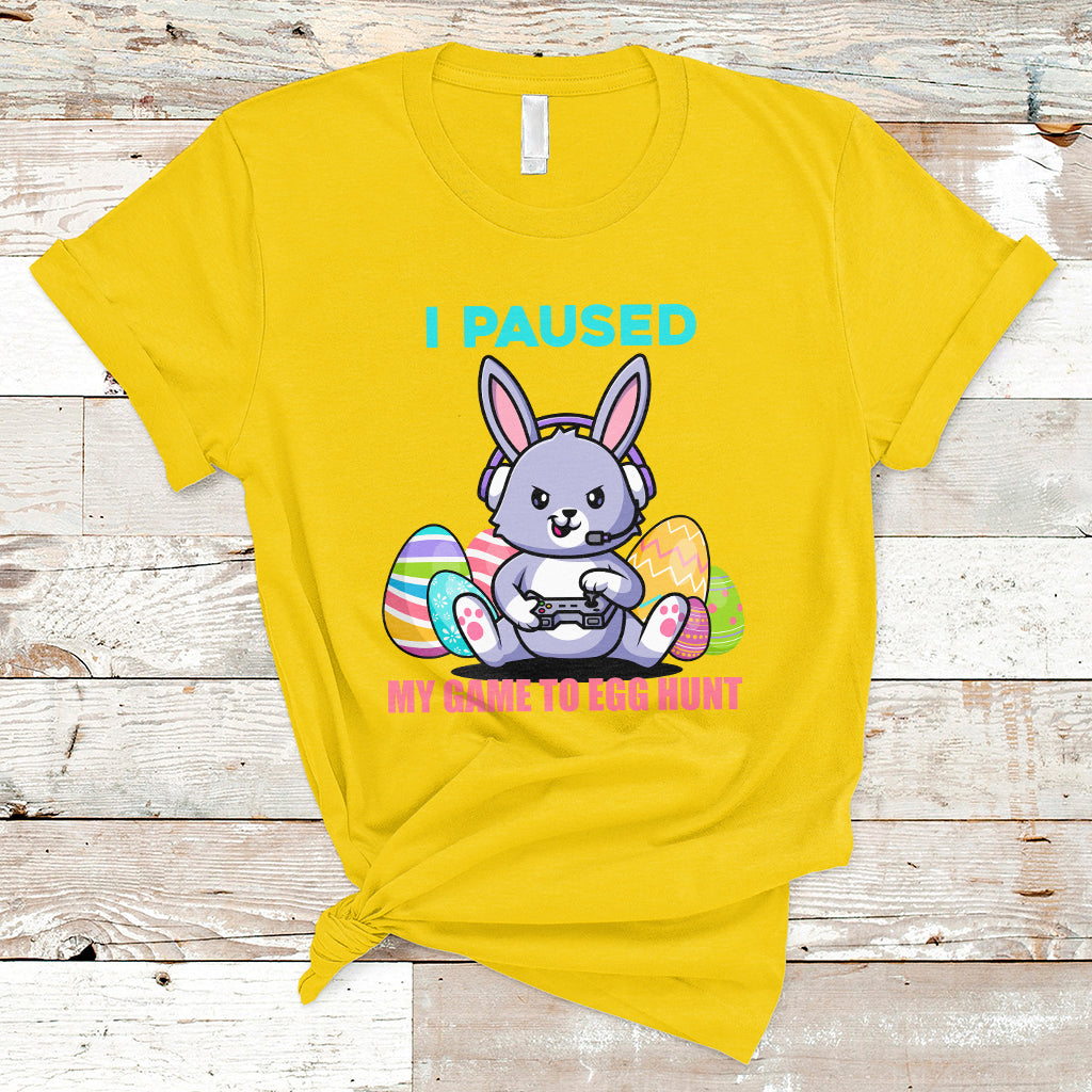 i-paused-my-game-to-egg-hunt-funny-easter-gamer-boys-kids-t-shirt-ts02