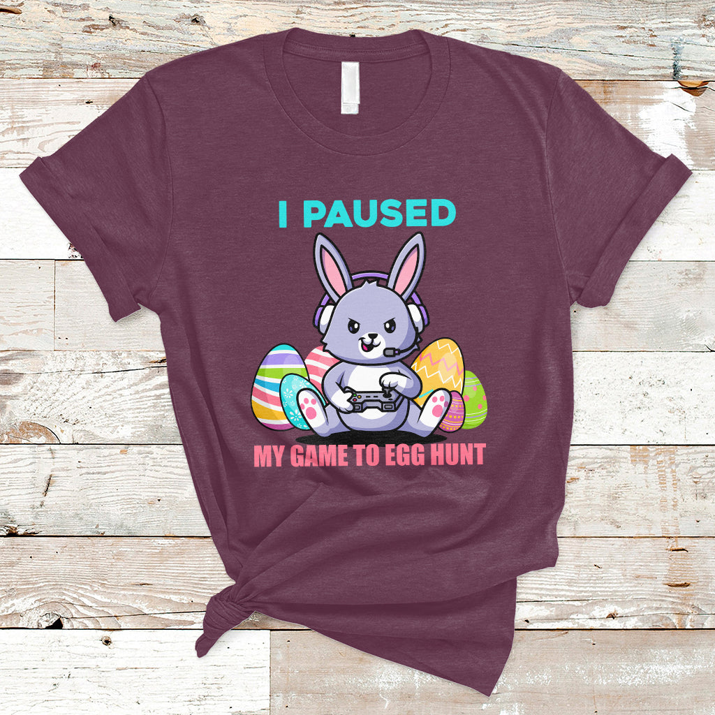 i-paused-my-game-to-egg-hunt-funny-easter-gamer-boys-kids-t-shirt-ts02