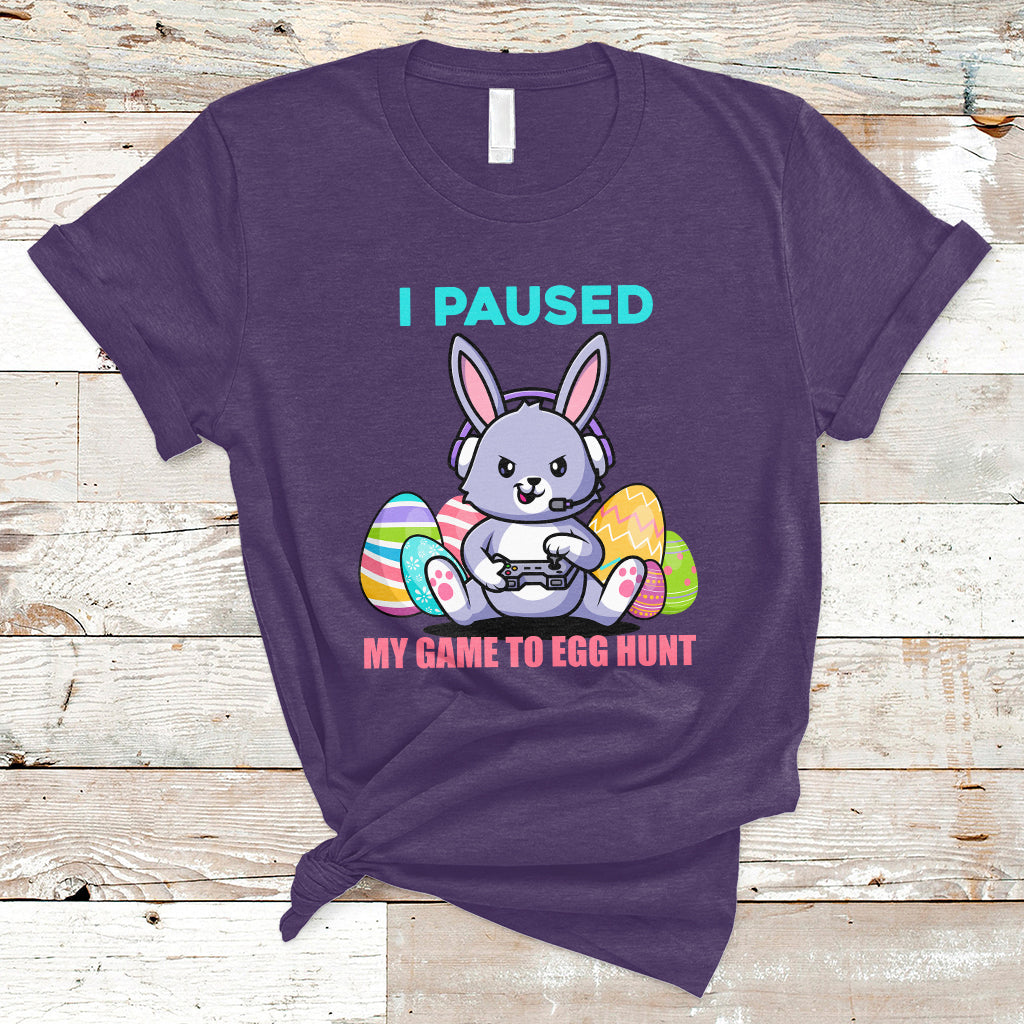 i-paused-my-game-to-egg-hunt-funny-easter-gamer-boys-kids-t-shirt-ts02
