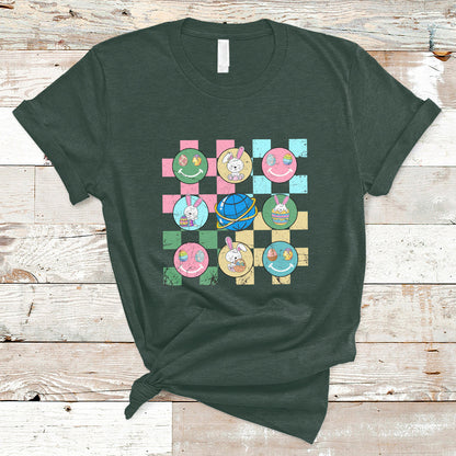 retro-happy-easter-cute-easter-bunny-easter-eggs-hunting-t-shirt-ts02