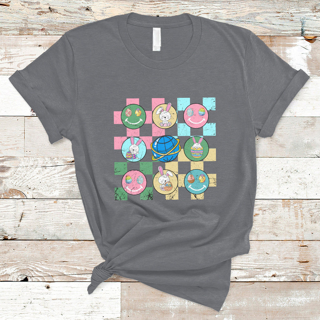 retro-happy-easter-cute-easter-bunny-easter-eggs-hunting-t-shirt-ts02