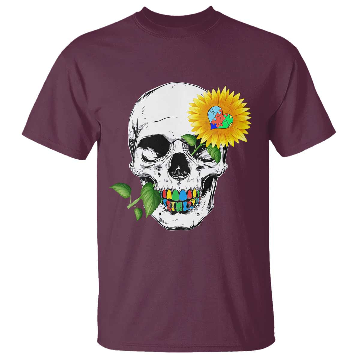 autism-skull-sunflower-t-shirt-support-autistic-puzzle-pieces-heart