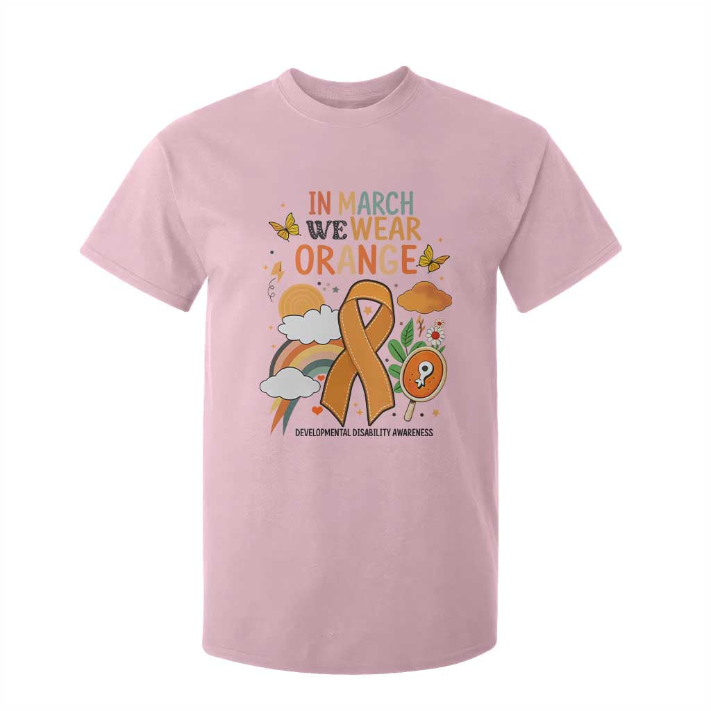 Developmental Disability Support T Shirt For Kid In March We Wear Orange