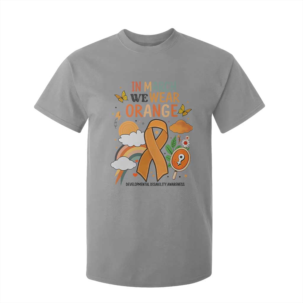 Developmental Disability Support T Shirt For Kid In March We Wear Orange