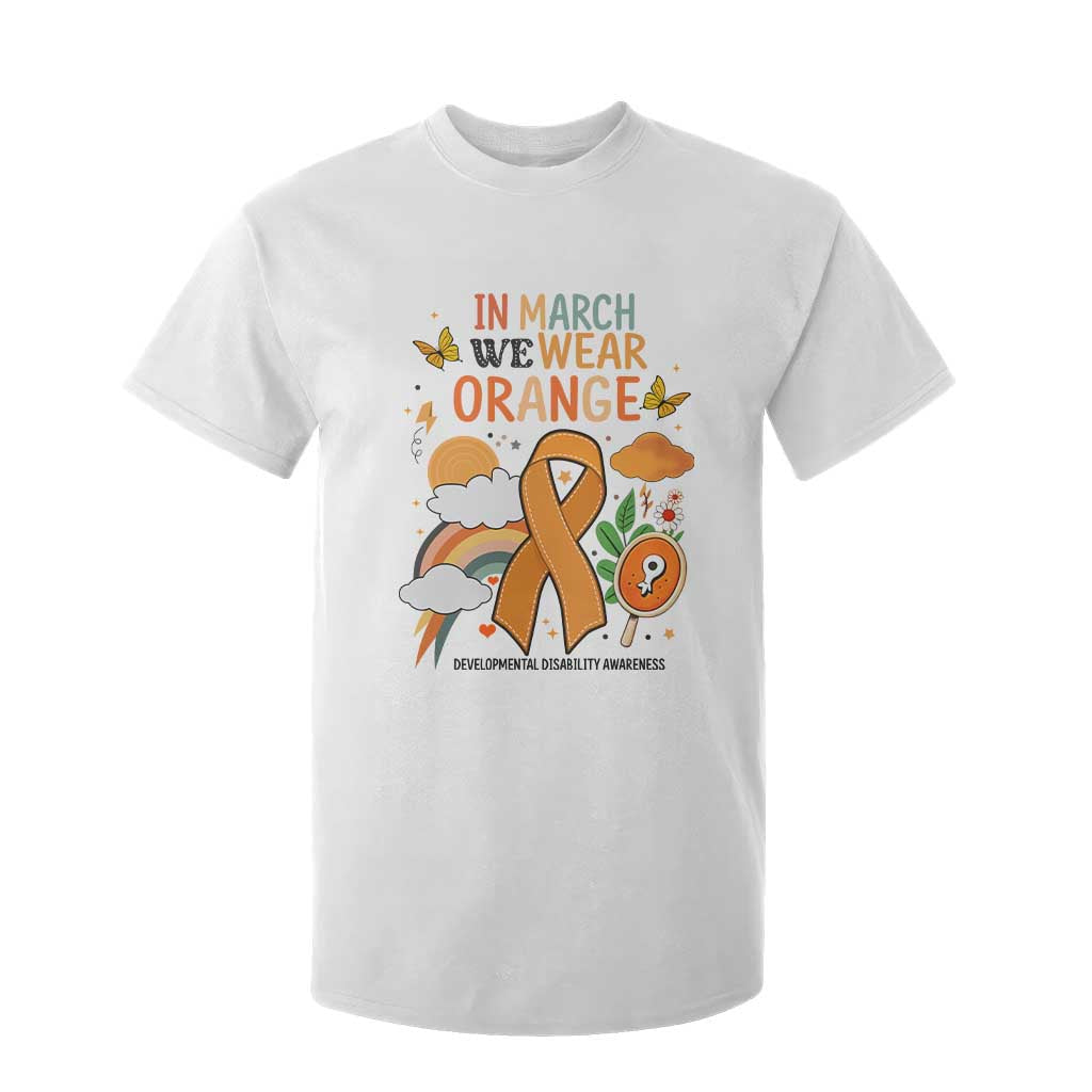 Developmental Disability Support T Shirt For Kid In March We Wear Orange
