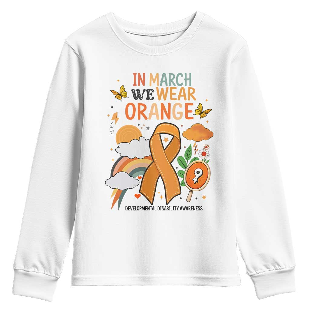 Developmental Disability Support Youth Sweatshirt In March We Wear Orange