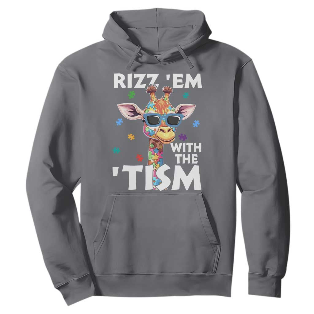 Funny Autism Giraffe Hoodie Rizz Em With The Tism