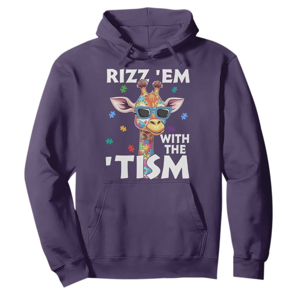 Funny Autism Giraffe Hoodie Rizz Em With The Tism