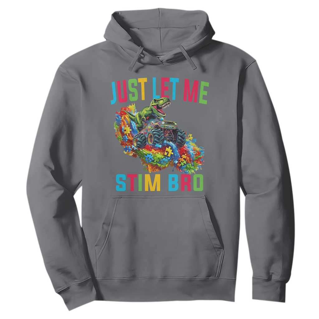 Autistic Dino Rex Driving Monster Truck Hoodie Autism Is My Superpower