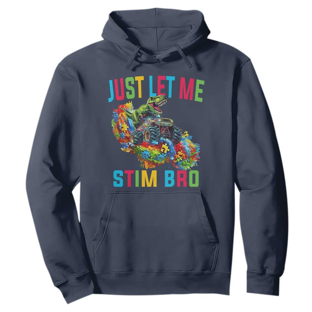 Autistic Dino Rex Driving Monster Truck Hoodie Autism Is My Superpower