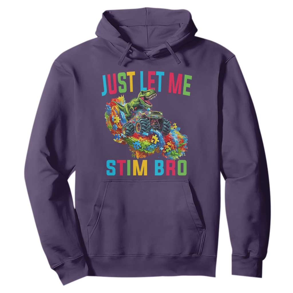 Autistic Dino Rex Driving Monster Truck Hoodie Autism Is My Superpower