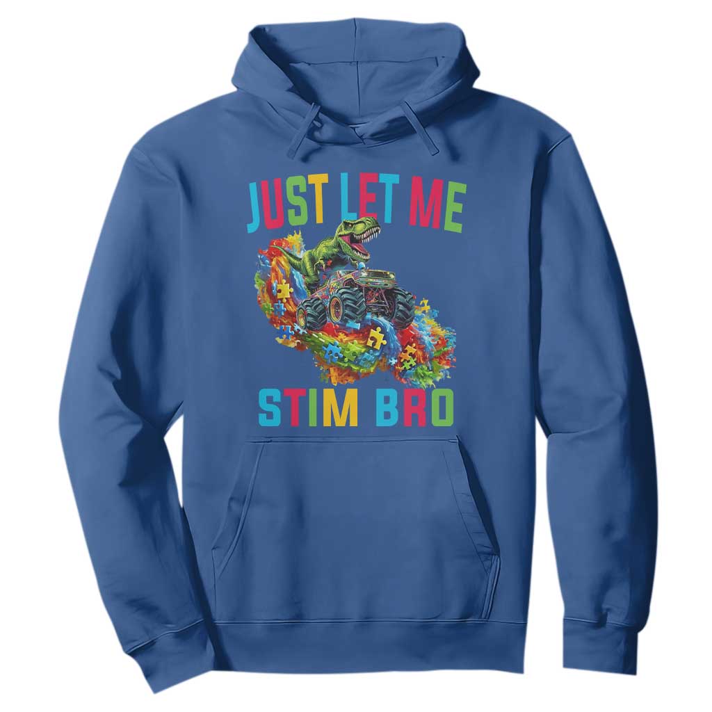 Autistic Dino Rex Driving Monster Truck Hoodie Autism Is My Superpower