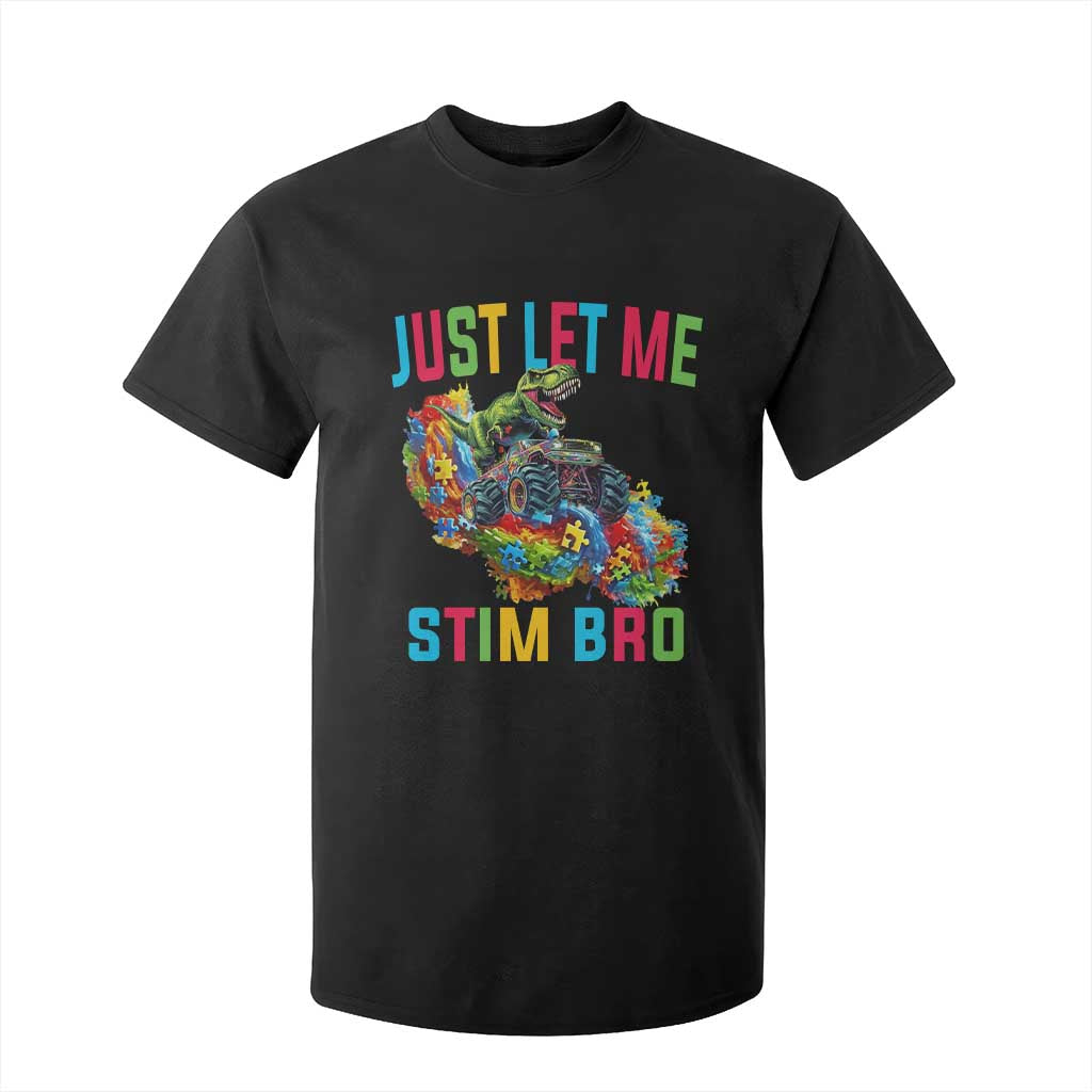 Autistic Dino Rex Driving Monster Truck T Shirt For Kid Autism Is My Superpower