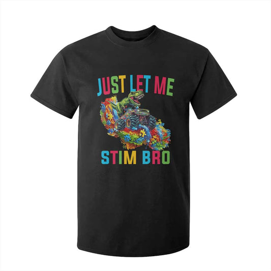 Autistic Dino Rex Driving Monster Truck T Shirt For Kid Autism Is My Superpower