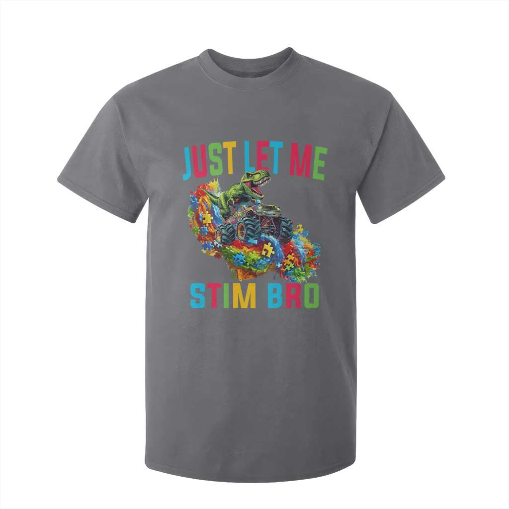 Autistic Dino Rex Driving Monster Truck T Shirt For Kid Autism Is My Superpower